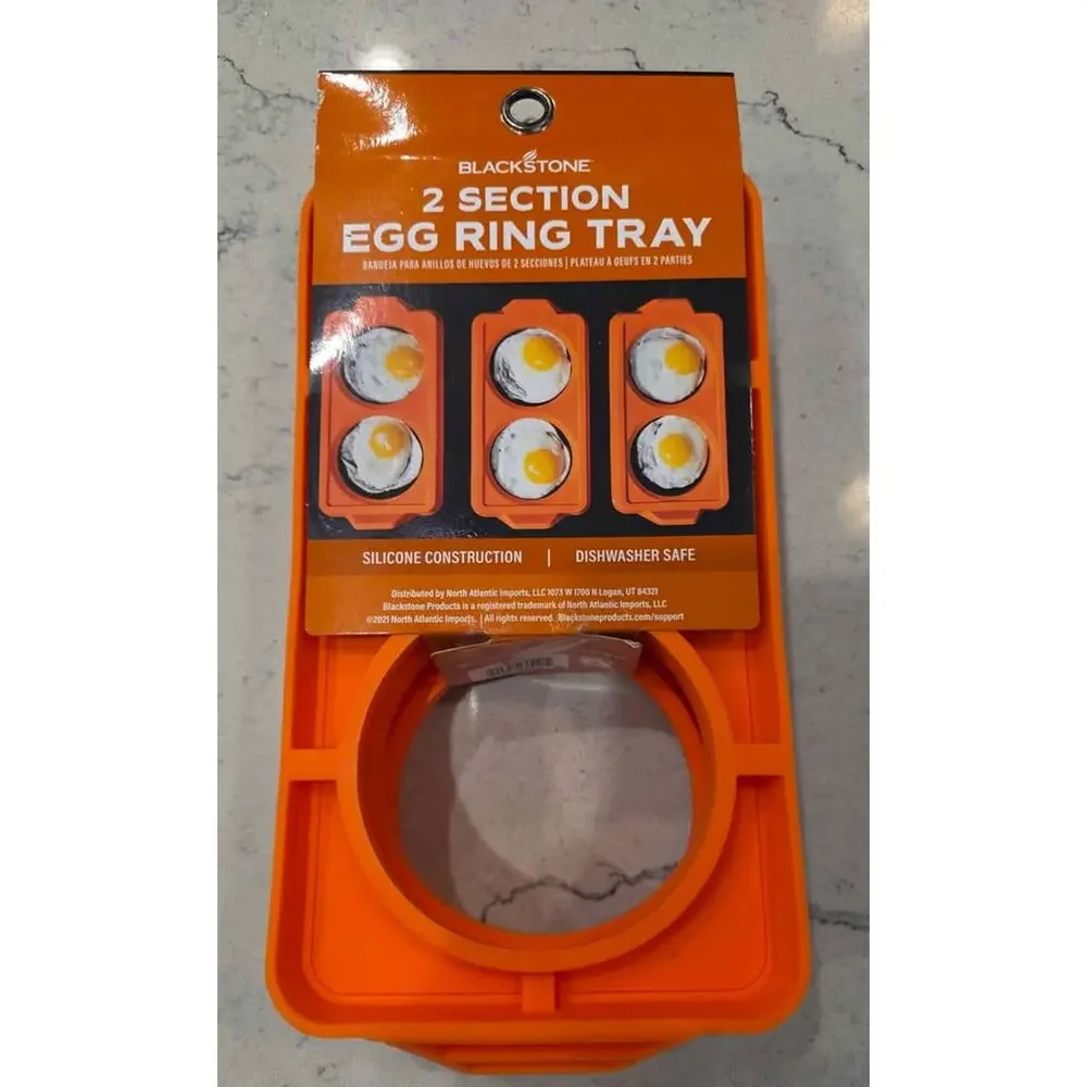 New Blackstone 2 Section Egg Ring Tray 3-Pack